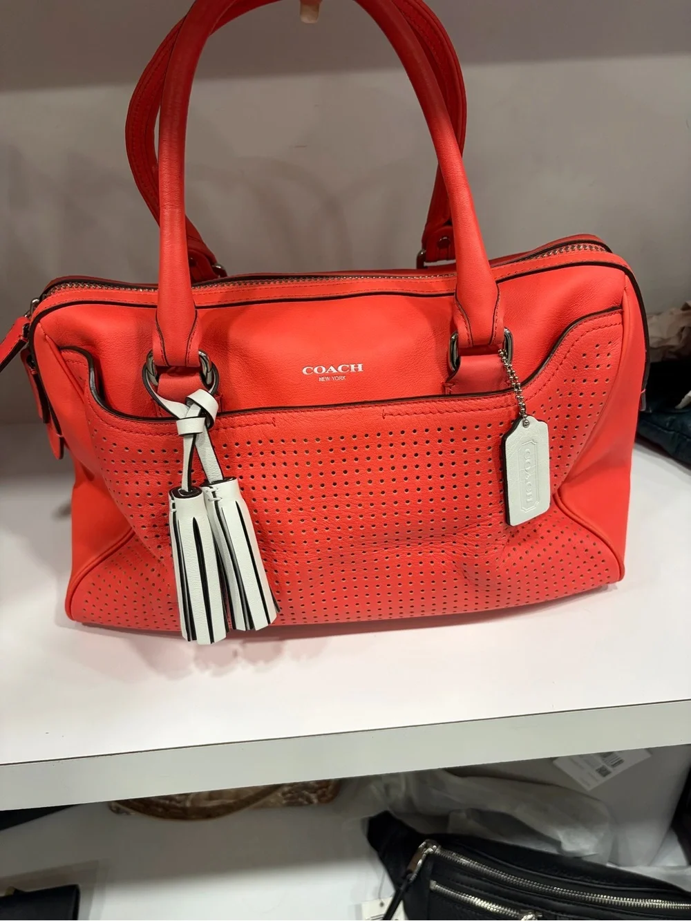 Coach satchel vibrant